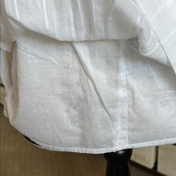 NWT Loft White Eyelet Halter Peplum Ruffle Tank - Picture 4 of 9